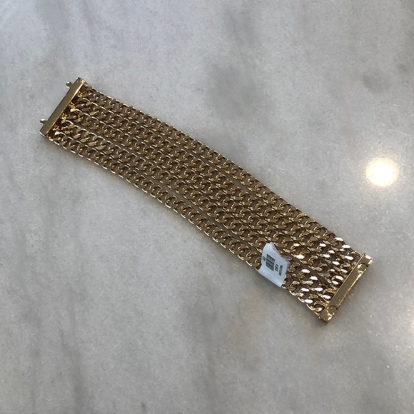 New gold chain cuff bracelet - Picture 5 of 5